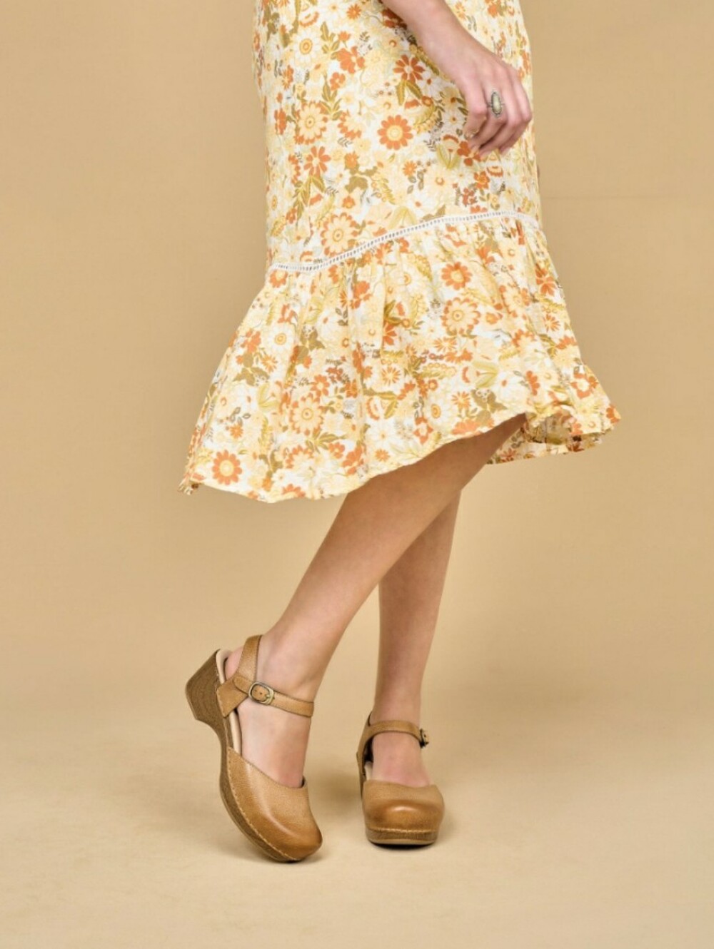 Sam Dansko Honey Clog Sandal Slingback Mary Jane Burnished Cottage Boho Prairie♡ - Picture 5 of 5